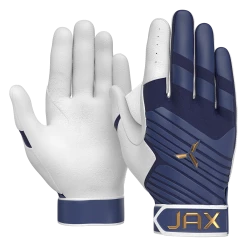 JAX Batting Gloves Pro Model Adult Batting Gloves (Deep Blue)