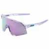 100% S3 Sport Performance Vented Baseball Sunglasses W/ Interchangeable Lenses (Polished Translucent Lavender - HiPER Lavender Mirror Lens)