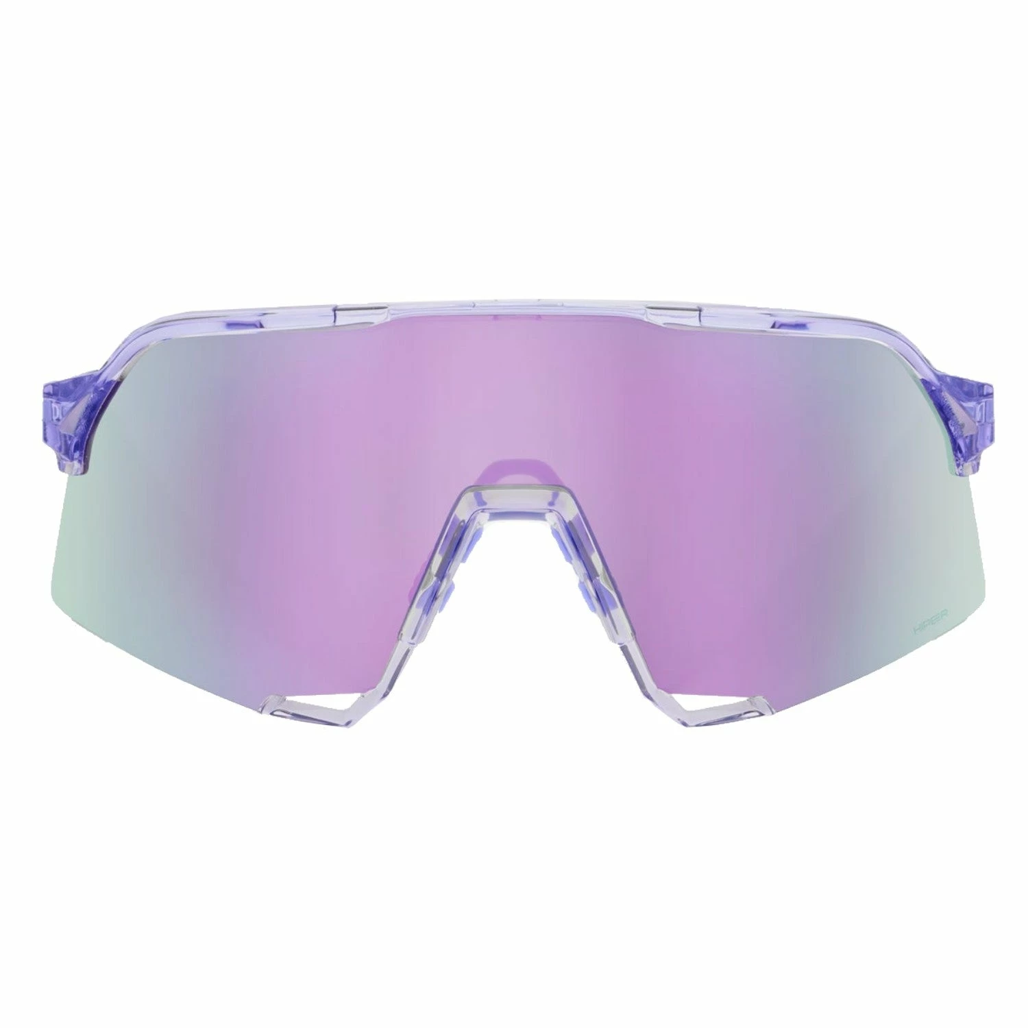 100% S3 Sport Performance Vented Baseball Sunglasses W/ Interchangeable Lenses (Polished Translucent Lavender - HiPER Lavender Mirror Lens) 2 100% S3 Sport Performance Vented Baseball Sunglasses W/ Interchangeable Lenses (Polished Translucent Lavender - HiPER Lavender Mirror Lens) - Image 2