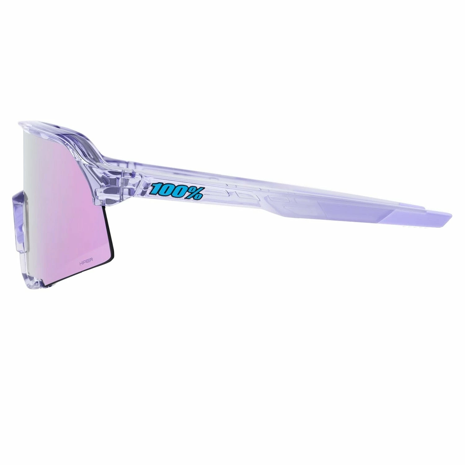100% S3 Sport Performance Vented Baseball Sunglasses W/ Interchangeable Lenses (Polished Translucent Lavender - HiPER Lavender Mirror Lens) 3 100% S3 Sport Performance Vented Baseball Sunglasses W/ Interchangeable Lenses (Polished Translucent Lavender - HiPER Lavender Mirror Lens) - Image 3