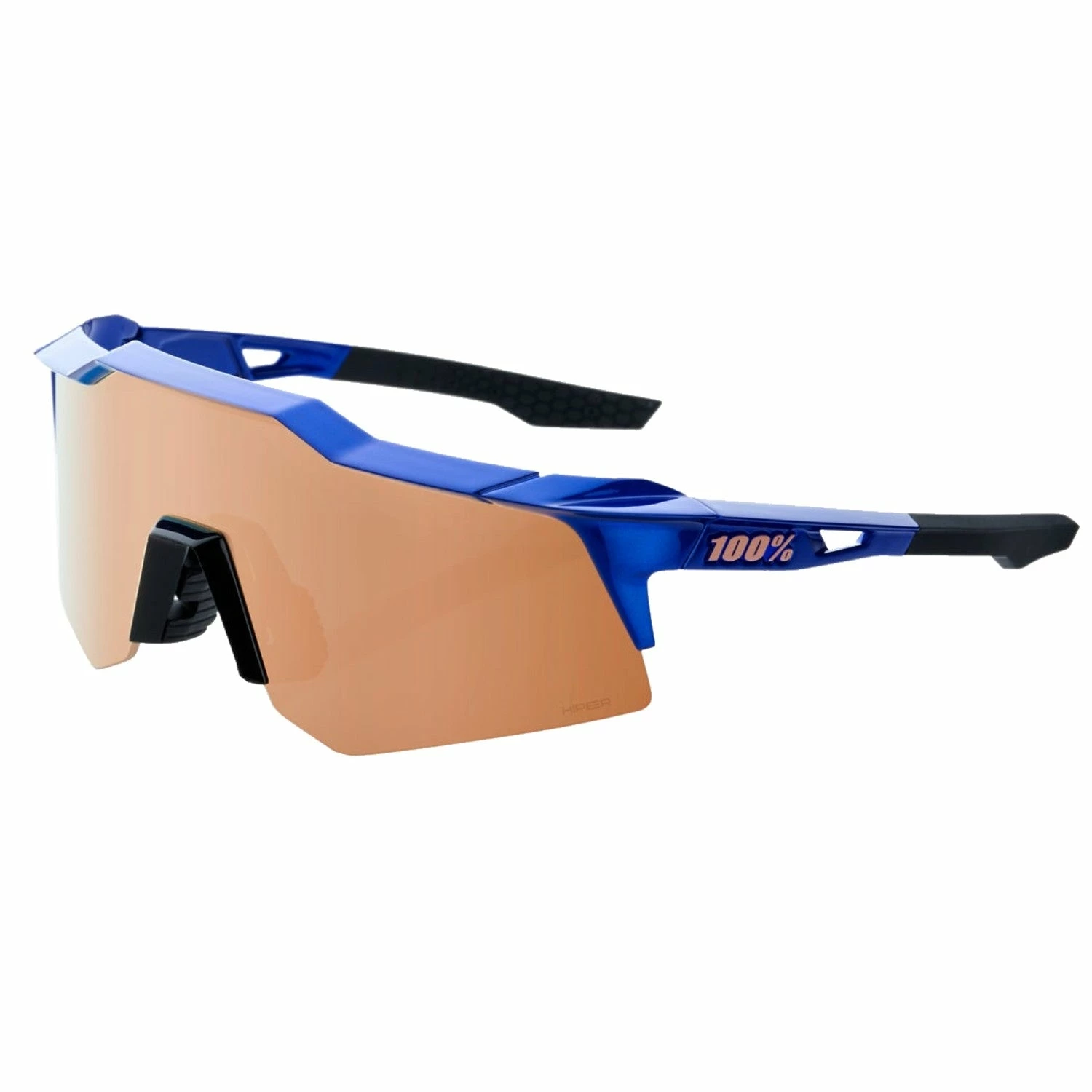 100% Speedcraft XS Sport Performance Sunglasses - Sport And Cycling Eyewear (Gloss Cobalt Blue - HiPER Copper Mirror Lens) 1 100% Speedcraft XS Sport Performance Sunglasses - Sport And Cycling Eyewear (Gloss Cobalt Blue - HiPER Copper Mirror Lens)