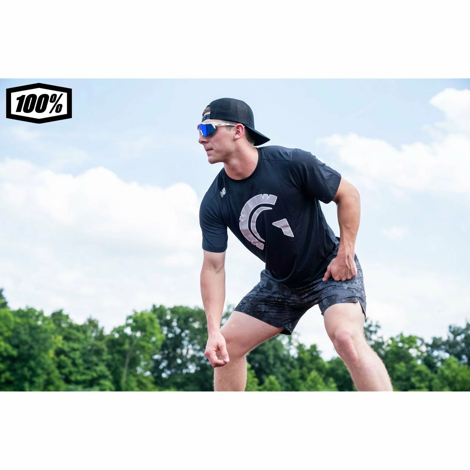 100% Speedcraft Sport Performance Baseball Sunglasses HD Interchangeable Lens (Matte Neon Yellow - Flash Gold Mirror Lens) 4 100% Speedcraft Sport Performance Baseball Sunglasses HD Interchangeable Lens (Matte Neon Yellow - Flash Gold Mirror Lens) - Image 4