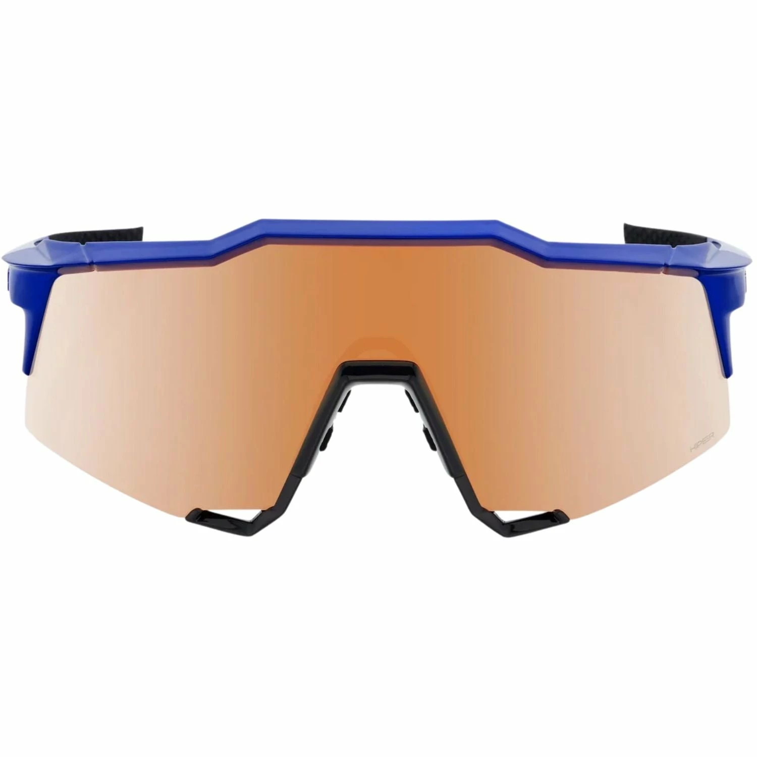 100% Speedcraft Sport Performance Baseball Sunglasses HD Interchangeable Lens (Gloss Cobalt Blue - Copper Mirror Lens) 2 100% Speedcraft Sport Performance Baseball Sunglasses HD Interchangeable Lens (Gloss Cobalt Blue - Copper Mirror Lens) - Image 2