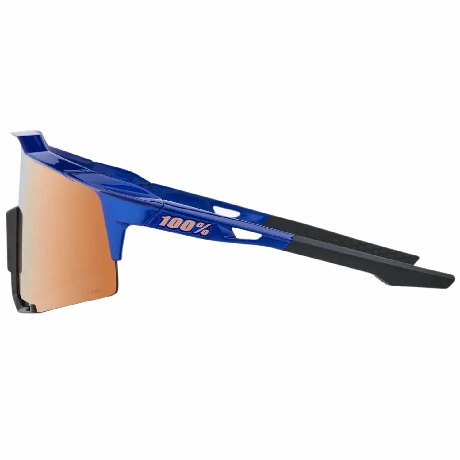 100% Speedcraft Sport Performance Baseball Sunglasses HD Interchangeable Lens (Gloss Cobalt Blue - Copper Mirror Lens) 3 100% Speedcraft Sport Performance Baseball Sunglasses HD Interchangeable Lens (Gloss Cobalt Blue - Copper Mirror Lens) - Image 3