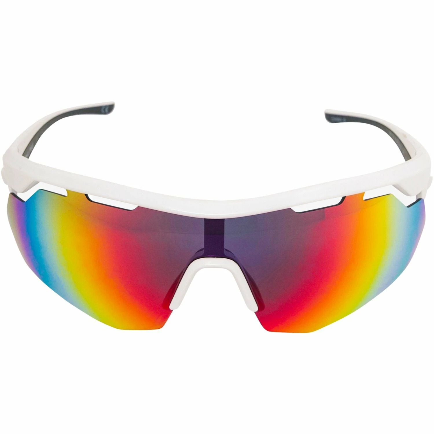 Guardian Baseball Rawlings Adult Sport Baseball Sunglasses Lightweight Stylish 100% UV Poly Lens (White/Rainbow) 2 Guardian Baseball Rawlings Adult Sport Baseball Sunglasses Lightweight Stylish 100% UV Poly Lens (White/Rainbow) - Image 2