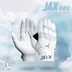 JAX Batting Gloves Pro Model Adult Batting Gloves (Arctic White) 10 JAX Batting Gloves Pro Model Adult Batting Gloves (Arctic White) -Cheap Baseball Bats Store 3 Jax pro model adult batting gloves left hand swing arctic white