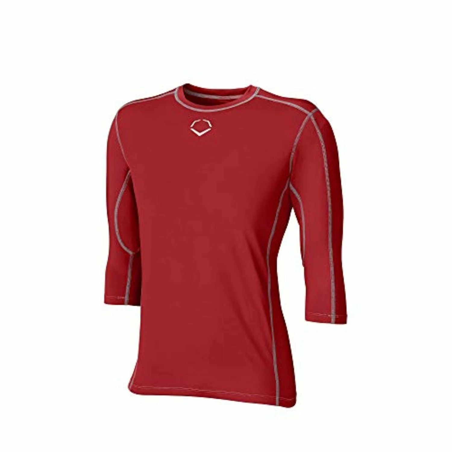 EvoShield Pro Team Baseball Youth Boy's Mid Sleeve Workout Tee Shirt (Scarlet) 1 EvoShield Pro Team Baseball Youth Boy's Mid Sleeve Workout Tee Shirt (Scarlet)