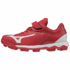 Mizuno Select Nine Junior Youth Low Molded Baseball Cleats (Red/White) 11 Mizuno Select Nine Junior Youth Low Molded Baseball Cleats (Red/White) -Cheap Baseball Bats Store 320581 1000