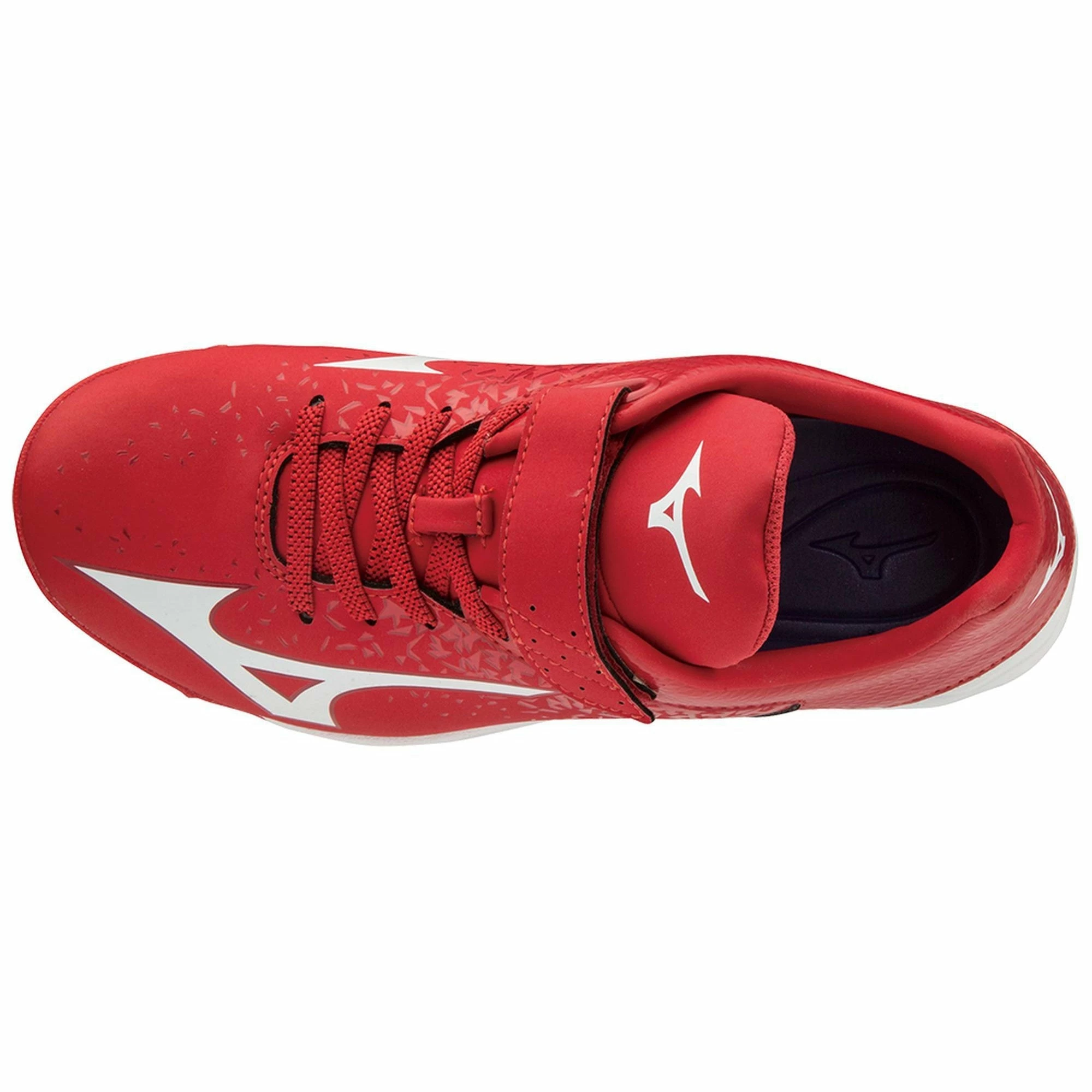 Mizuno Select Nine Junior Youth Low Molded Baseball Cleats (Red/White) 3 Mizuno Select Nine Junior Youth Low Molded Baseball Cleats (Red/White) - Image 3