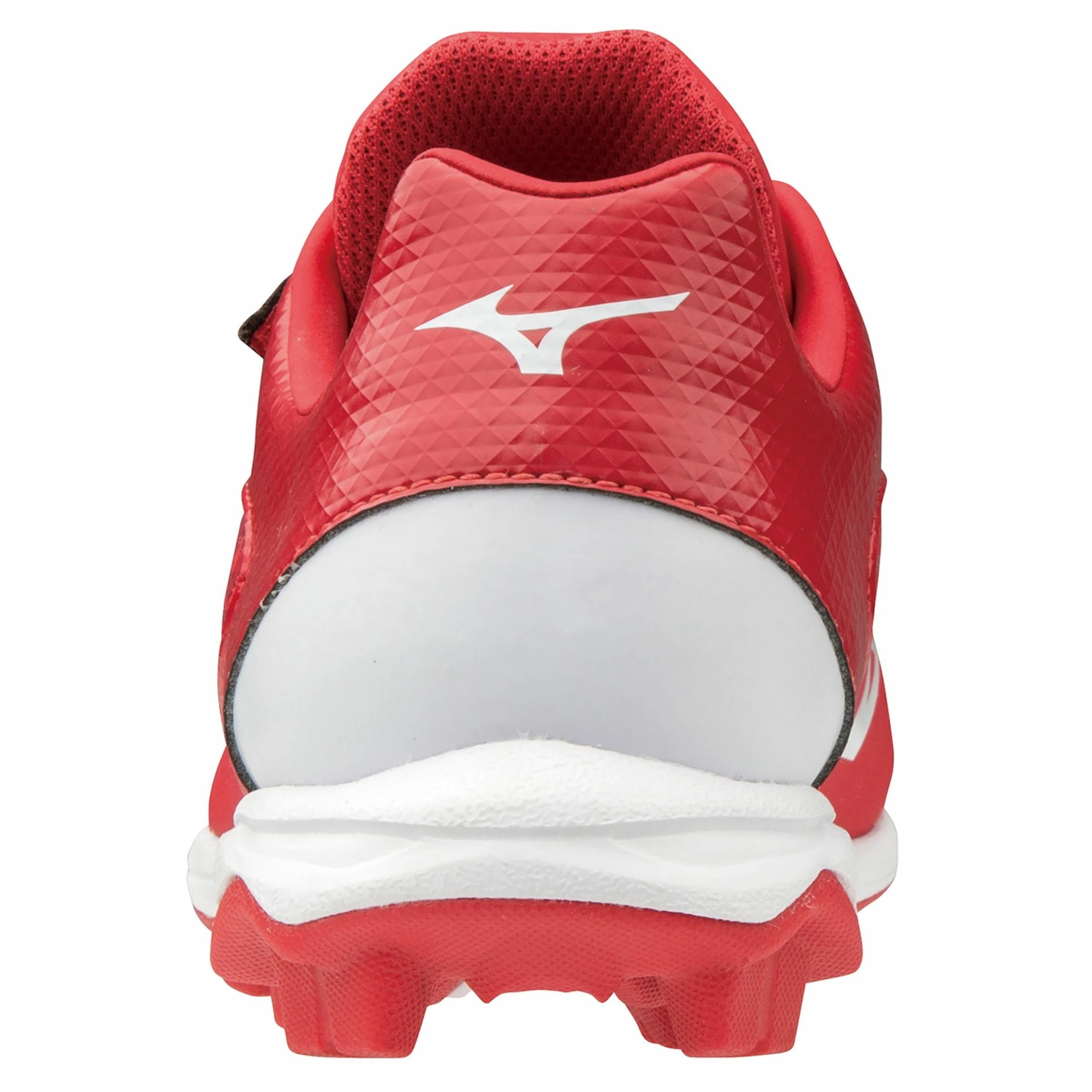 Mizuno Select Nine Junior Youth Low Molded Baseball Cleats (Red/White) 2 Mizuno Select Nine Junior Youth Low Molded Baseball Cleats (Red/White) - Image 2