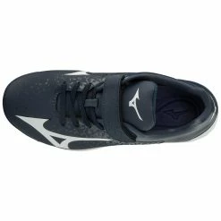 Mizuno Select Nine Junior Youth Low Molded Baseball Cleats (Navy/White) -Cheap Baseball Bats Store 320581 5100 04