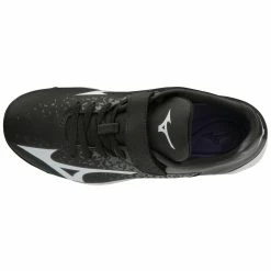 Mizuno Select Nine Junior Youth Low Molded Baseball Cleats (Black/White) -Cheap Baseball Bats Store 320581 9000 04
