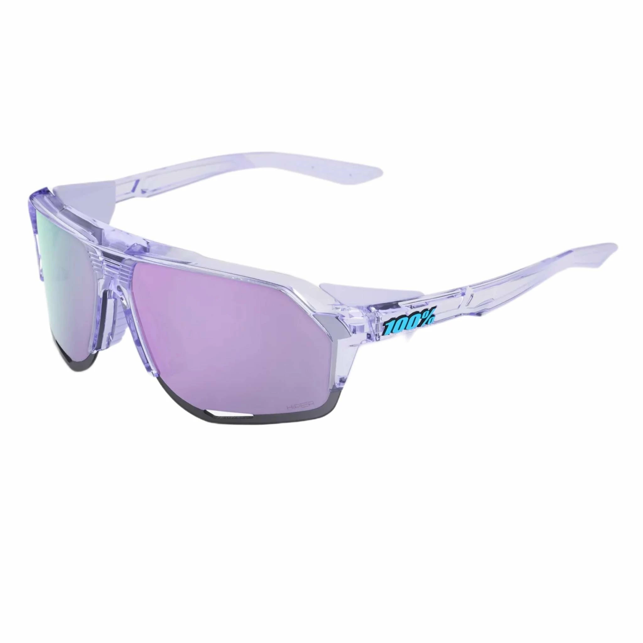 100% Norvik Sport Performance Sunglasses W Interchangeable Lenses (Polished Translucent Lavender - Hiper Lavender Mirror Lens) 1 100% Norvik Sport Performance Sunglasses W Interchangeable Lenses (Polished Translucent Lavender - Hiper Lavender Mirror Lens)