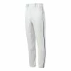 Mizuno Premier Piped Men's Adult Baseball Pants (White/Navy)