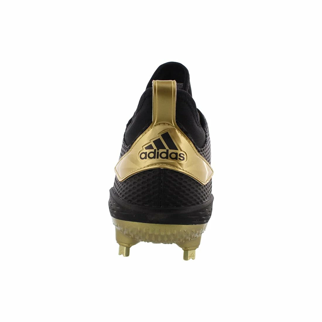 Adidas Adizero Afterburner V Men's Metal Spike Baseball Cleats (Black/Gold) 4 Adidas Adizero Afterburner V Men's Metal Spike Baseball Cleats (Black/Gold) - Image 4