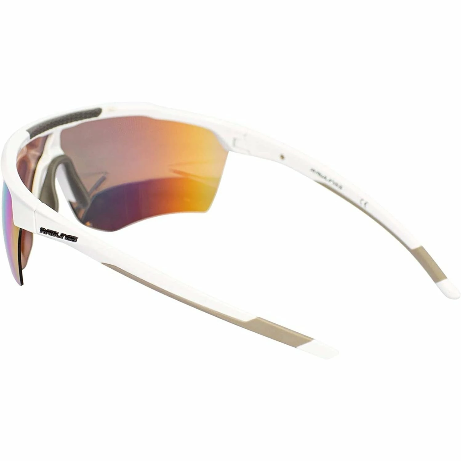 Rawlings Adult Shield Baseball Sunglasses Lightweight Sports Sun Glasses For Running, Softball, Rowing, Cycling (White/Gray) 3 Rawlings Adult Shield Baseball Sunglasses Lightweight Sports Sun Glasses For Running, Softball, Rowing, Cycling (White/Gray) - Image 3