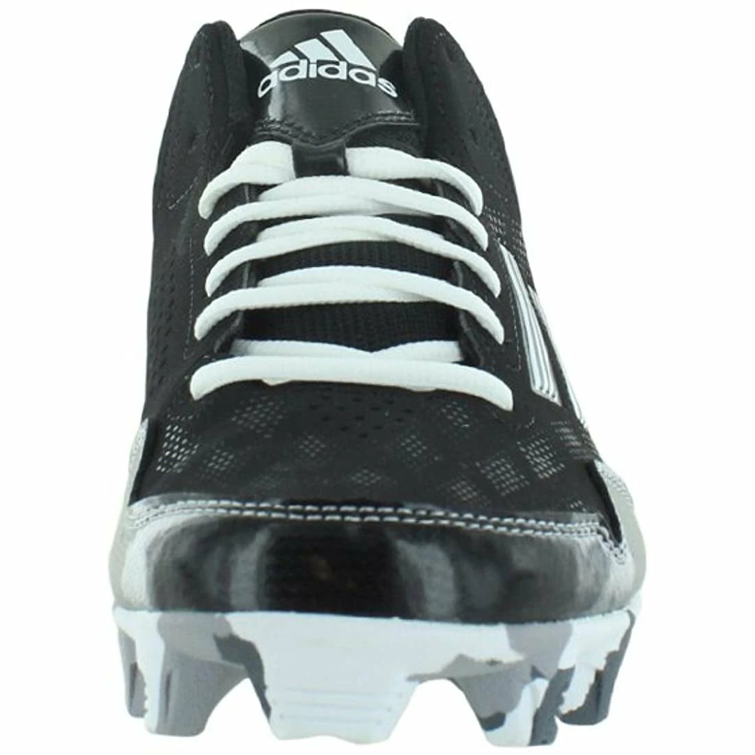 Adidas Wheelhouse Mid 2 Men's Big Kid Rubber Baseball Cleats (Black/White) 6 Adidas Wheelhouse Mid 2 Men's Big Kid Rubber Baseball Cleats (Black/White) - Image 6