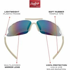Rawlings Adult Shield Baseball Sunglasses Lightweight Sports Sun Glasses For Running, Softball, Rowing, Cycling (White/Gray) 22 Rawlings Adult Shield Baseball Sunglasses Lightweight Sports Sun Glasses For Running, Softball, Rowing, Cycling (White/Gray) -Cheap Baseball Bats Store 61hkesk86nl. ac ul1500