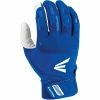 Easton Baseball Walk-Off Series Adult Batting Gloves, Adult (White/Royal)