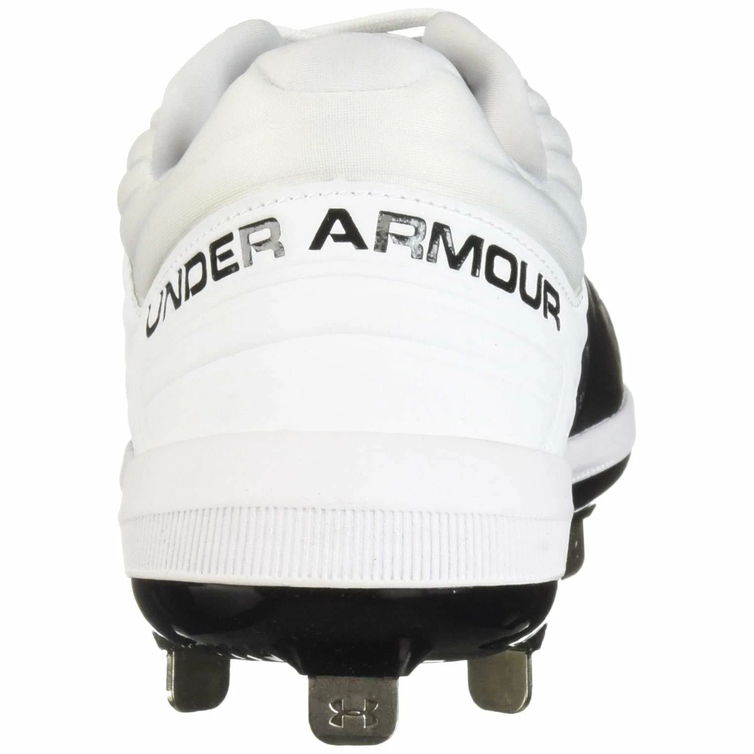 Under Armour Yard Low Men's Baseball Metal Cleats Spikes (Black/White) 3 Under Armour Yard Low Men's Baseball Metal Cleats Spikes (Black/White) - Image 3