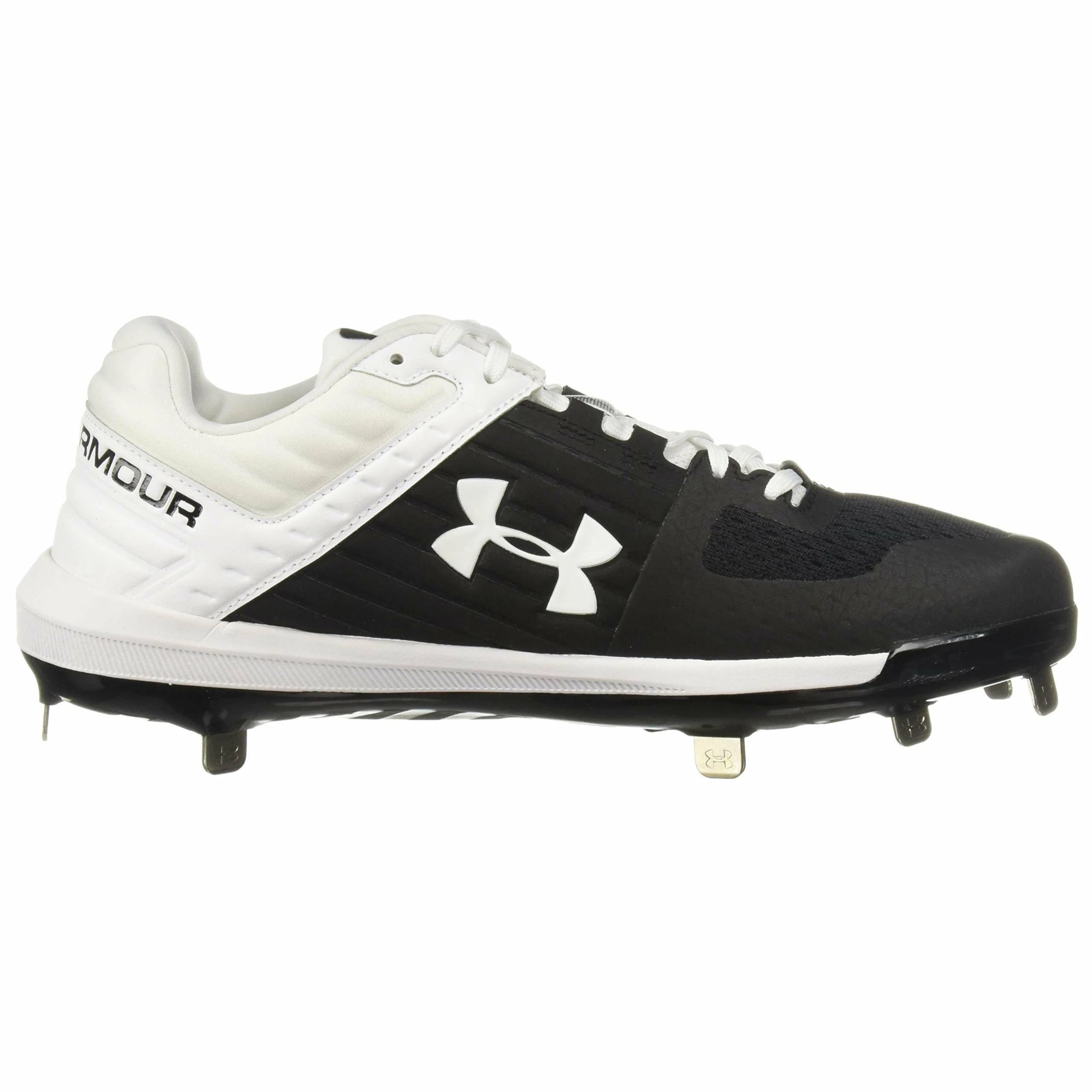 Under Armour Yard Low Men's Baseball Metal Cleats Spikes (Black/White) 6 Under Armour Yard Low Men's Baseball Metal Cleats Spikes (Black/White) - Image 6