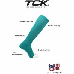 TCK Twin City Knitting Prosport Adult Baseball Softball Sock (Teal) -Cheap Baseball Bats Store 71guf kqhzs. ac ul1500