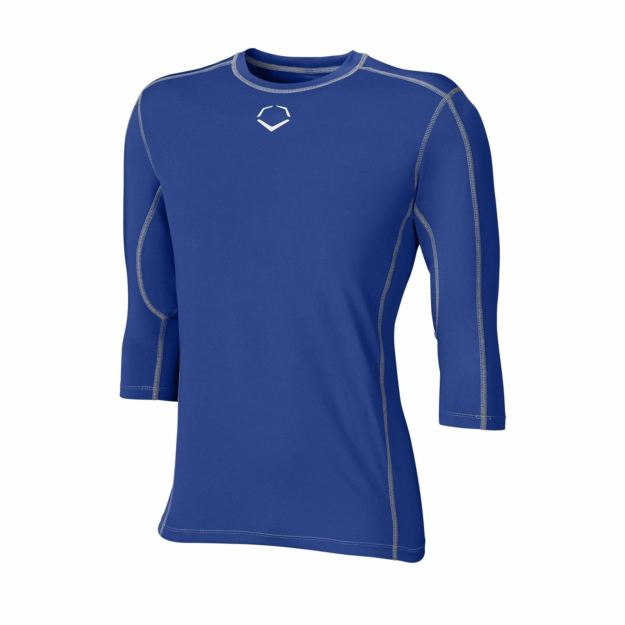 EvoShield Pro Team Baseball Adult Men's Mid Sleeve Workout Tee Shirt (Royal) 1 EvoShield Pro Team Baseball Adult Men's Mid Sleeve Workout Tee Shirt (Royal)