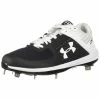 Under Armour Yard Low Men's Baseball Metal Cleats Spikes (Black/White)