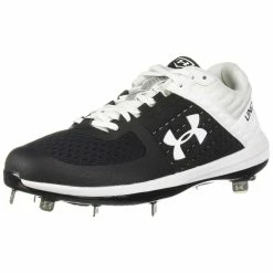 Under Armour Yard Low Men's Baseball Metal Cleats Spikes (Black/White)