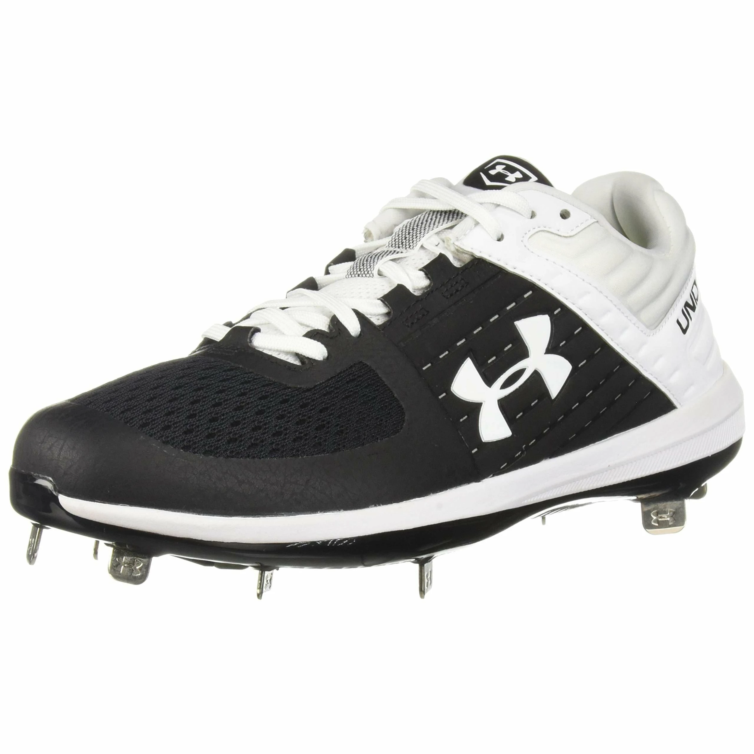 Under Armour Yard Low Men's Baseball Metal Cleats Spikes (Black/White) 1 Under Armour Yard Low Men's Baseball Metal Cleats Spikes (Black/White)