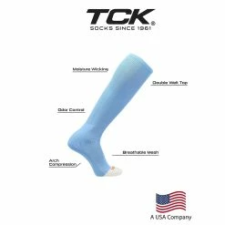 TCK Twin City Knitting Prosport Adult Baseball Softball Sock (Columbia Blue) -Cheap Baseball Bats Store 71wybnlbrxs