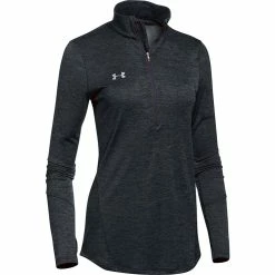 Under Armour Novelty Women's 1/4 Zip Top (Black/Metallic Silver)