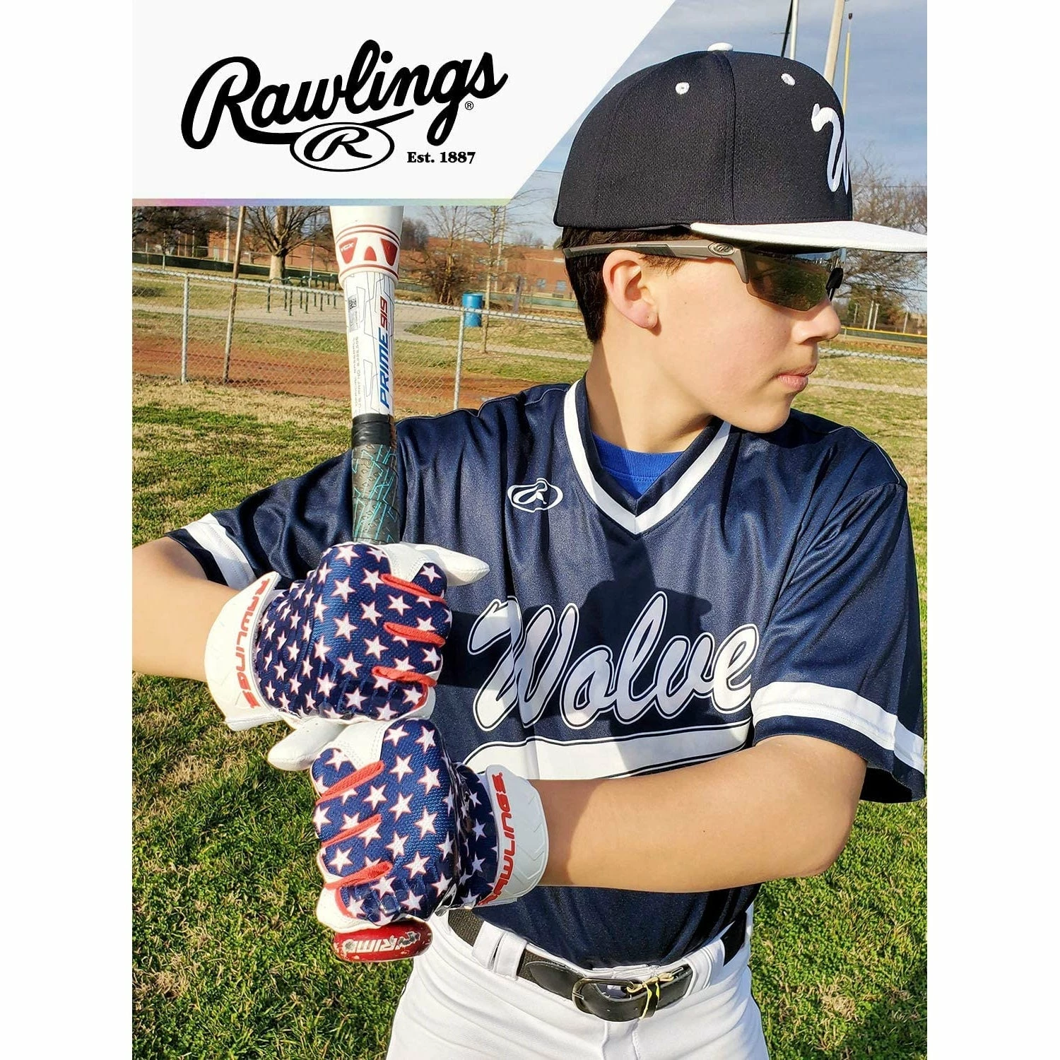 Rawlings X Guardian Baseball 5150 Batting Gloves (American Flag Stars & Stripes) 6 Rawlings X Guardian Baseball 5150 Batting Gloves (American Flag Stars & Stripes) - Image 6