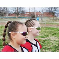 RAWLINGS Youth Sports Baseball Sunglasses Durable 100% UV Poly Lens, Shielded Lens (White/Mint) -Cheap Baseball Bats Store 91dpk5ule1l