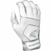 Easton Walk Off NX Youth Baseball Batting Gloves (White)
