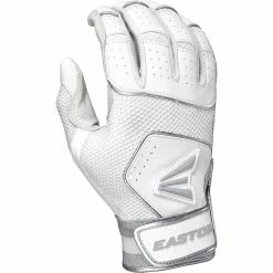 Easton Walk Off NX Youth Baseball Batting Gloves (White)