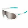 100% Speedtrap Xtreme Sports Performance Sunglasses W Interchangeable Lenses, Bora Hans Grohe Team White - Hiper Silver Mirror Lens