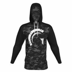 Guardian Baseball Men's Dri Climate Camo Hoodie (Black Camo)