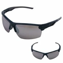 Guardian Baseball Diamond Ray Beams Adult Shield Sunglasses - Comes With Protective Case And Lens Cloth - Adult Unisex - Sports Sunglasses (Navy/Grey)