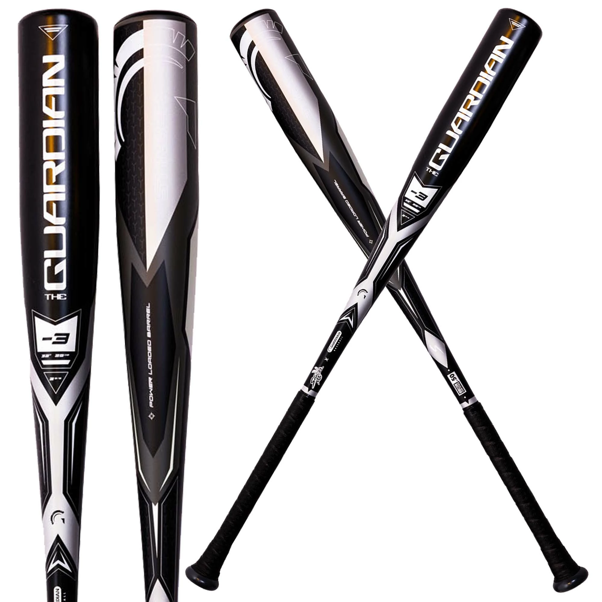 Guardian Baseball X Stinger The Guardian BBCOR 2 5/8" Baseball Bat Drop -3 (Black/Gray) 1 Guardian Baseball X Stinger The Guardian BBCOR 2 5/8" Baseball Bat Drop -3 (Black/Gray)