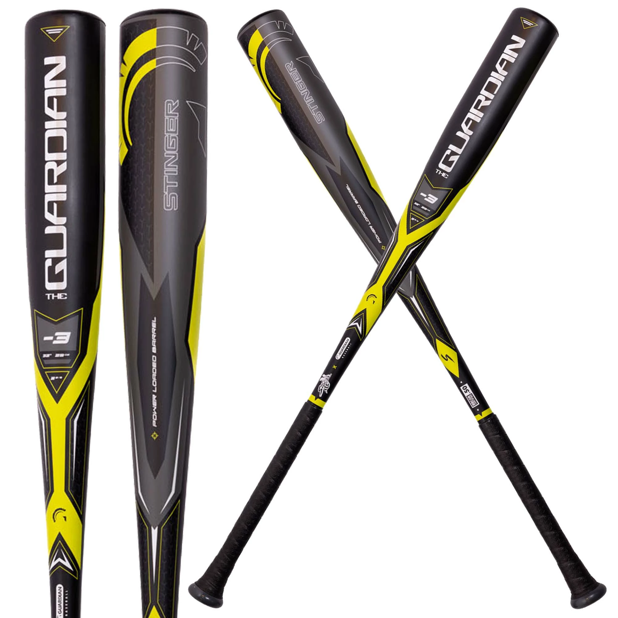 Guardian Baseball X Stinger The Guardian BBCOR 2 5/8" Baseball Bat Drop -3 (Neon/Volt) 1 Guardian Baseball X Stinger The Guardian BBCOR 2 5/8" Baseball Bat Drop -3 (Neon/Volt)