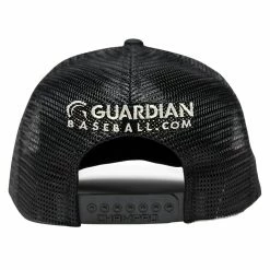 Guardian Baseball HC5 Performance Trucker Snapback Hat (Black-White Gary 3-D Logo) -Cheap Baseball Bats Store Guardian Baseball HC5 Performance Snapback Hat Black Gary Logo2