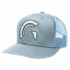 Guardian Baseball HC5 Performance Trucker Snapback Hat (Light Blue-White 3-D Logo)
