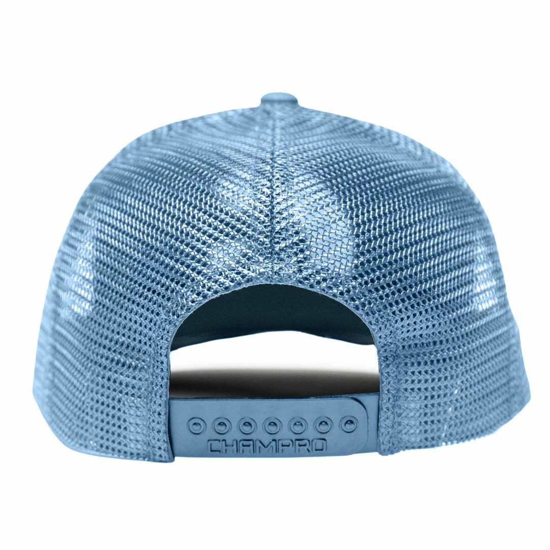 Guardian Baseball HC5 Performance Trucker Snapback Hat (Light Blue-White 3-D Logo) 3 Guardian Baseball HC5 Performance Trucker Snapback Hat (Light Blue-White 3-D Logo) - Image 3