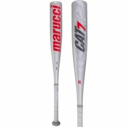 Clearance – Marucci CAT 7 Silver (-10) Junior Big Barrel Baseball Bat: MJBBC72S