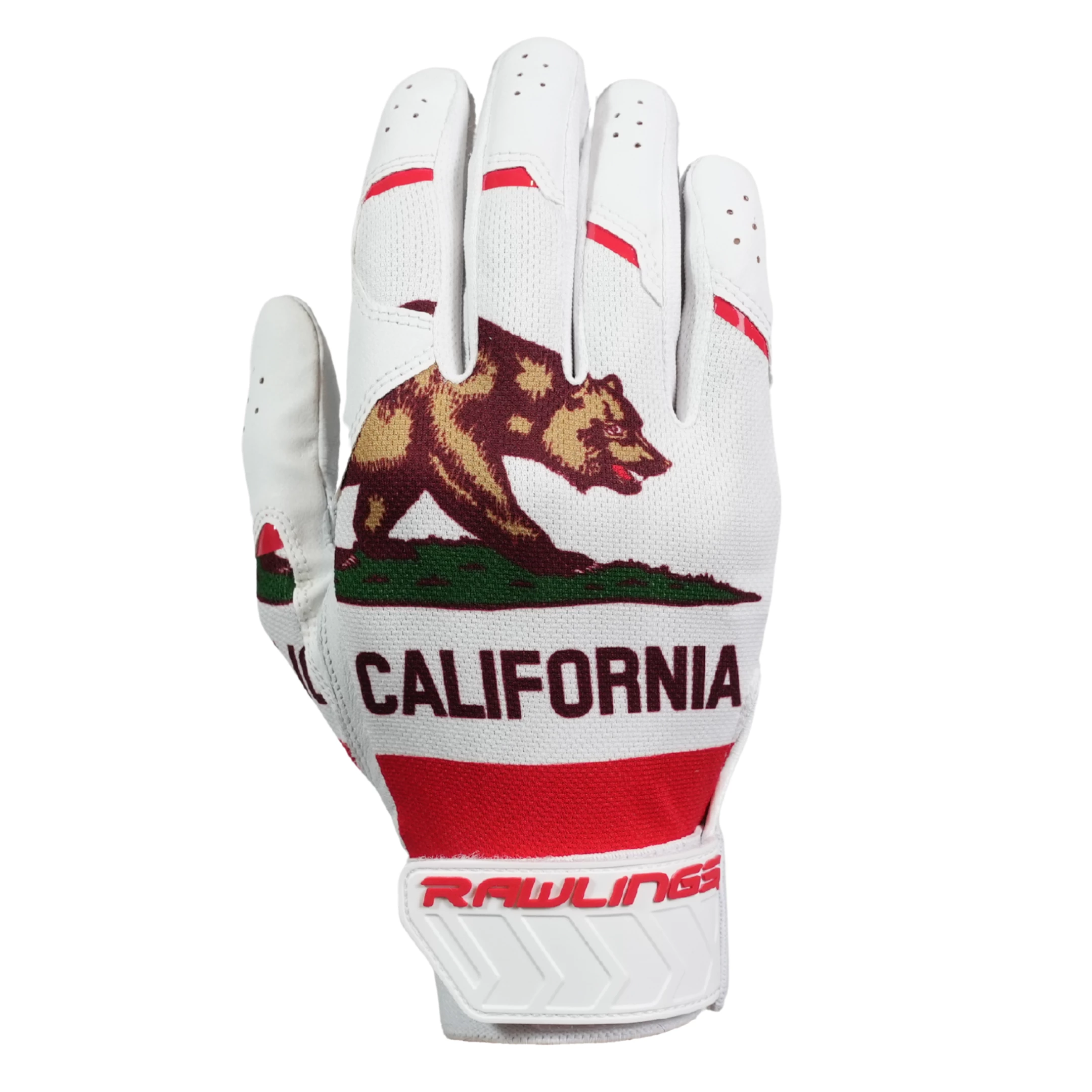 Rawlings X Guardian Baseball 5150 Limited Edition State Batting Gloves California Flag Youth & Adult 1 Rawlings X Guardian Baseball 5150 Limited Edition State Batting Gloves California Flag Youth & Adult