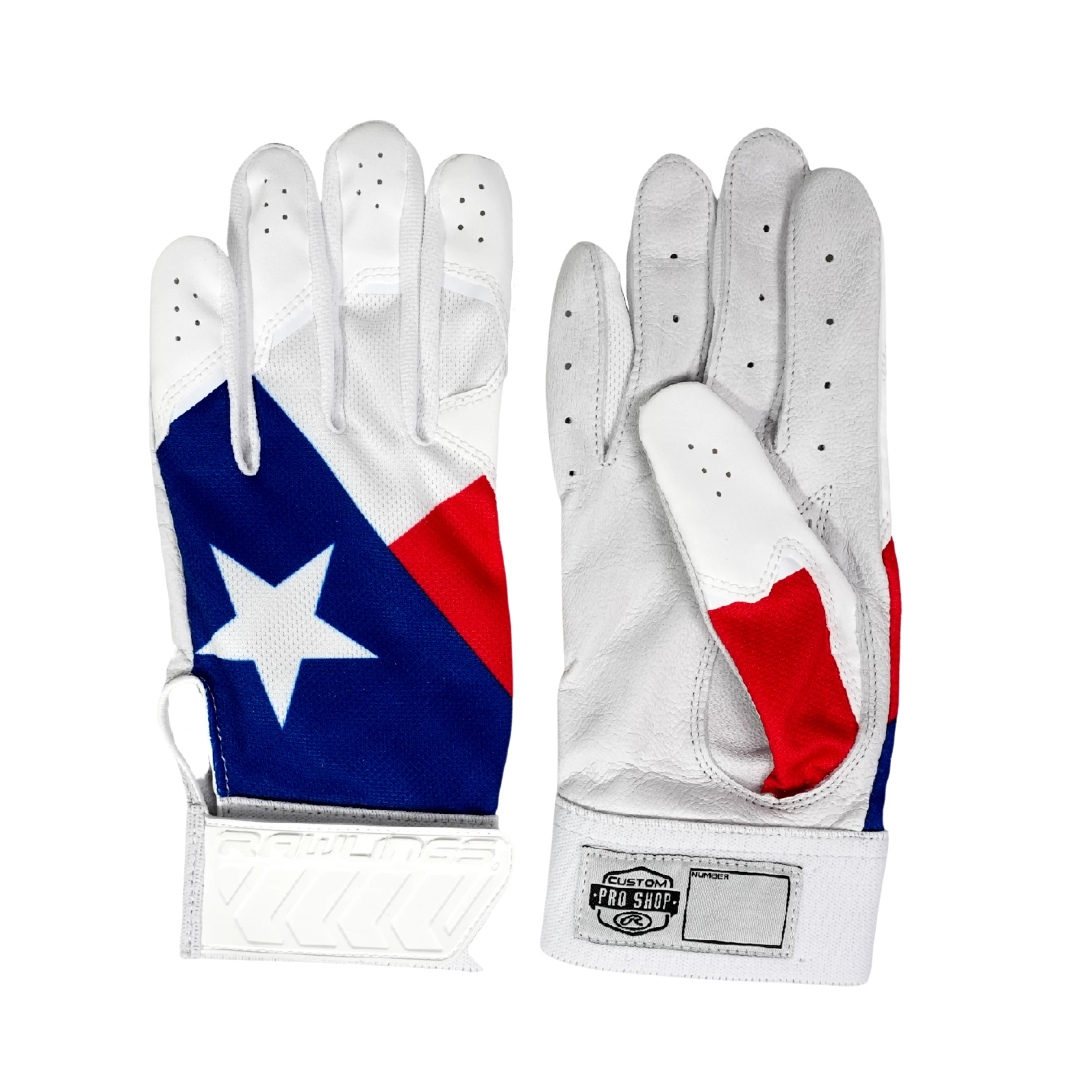 Rawlings X Guardian Baseball 5150 Limited Edition State Batting Gloves Texas Flag Youth & Adult 3 Rawlings X Guardian Baseball 5150 Limited Edition State Batting Gloves Texas Flag Youth & Adult - Image 3