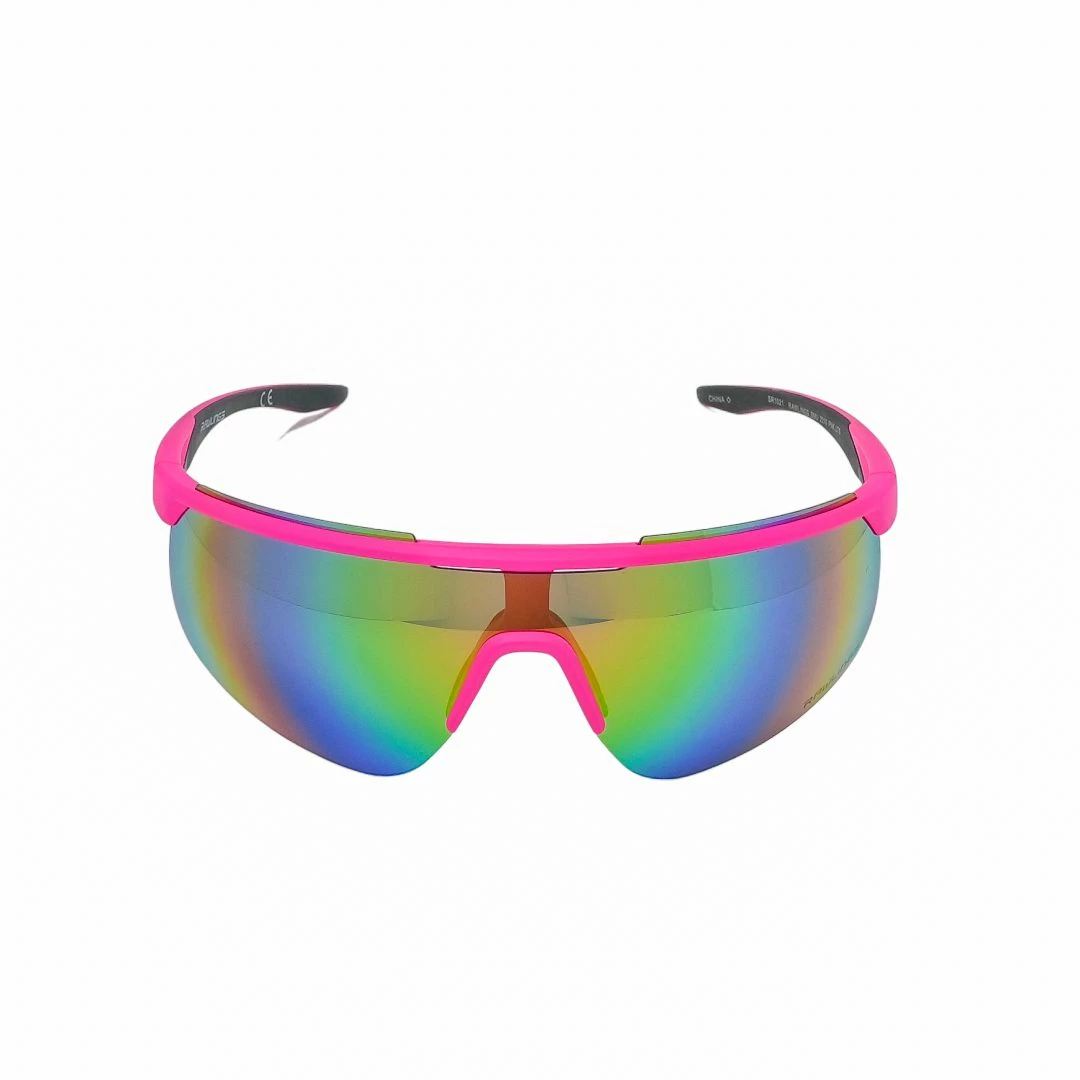 Rawlings Retro Vaporwave Baseball Shield Sunglasses Neon Pink Sunset 2 Rawlings Retro Vaporwave Baseball Shield Sunglasses Neon Pink Sunset - Image 2