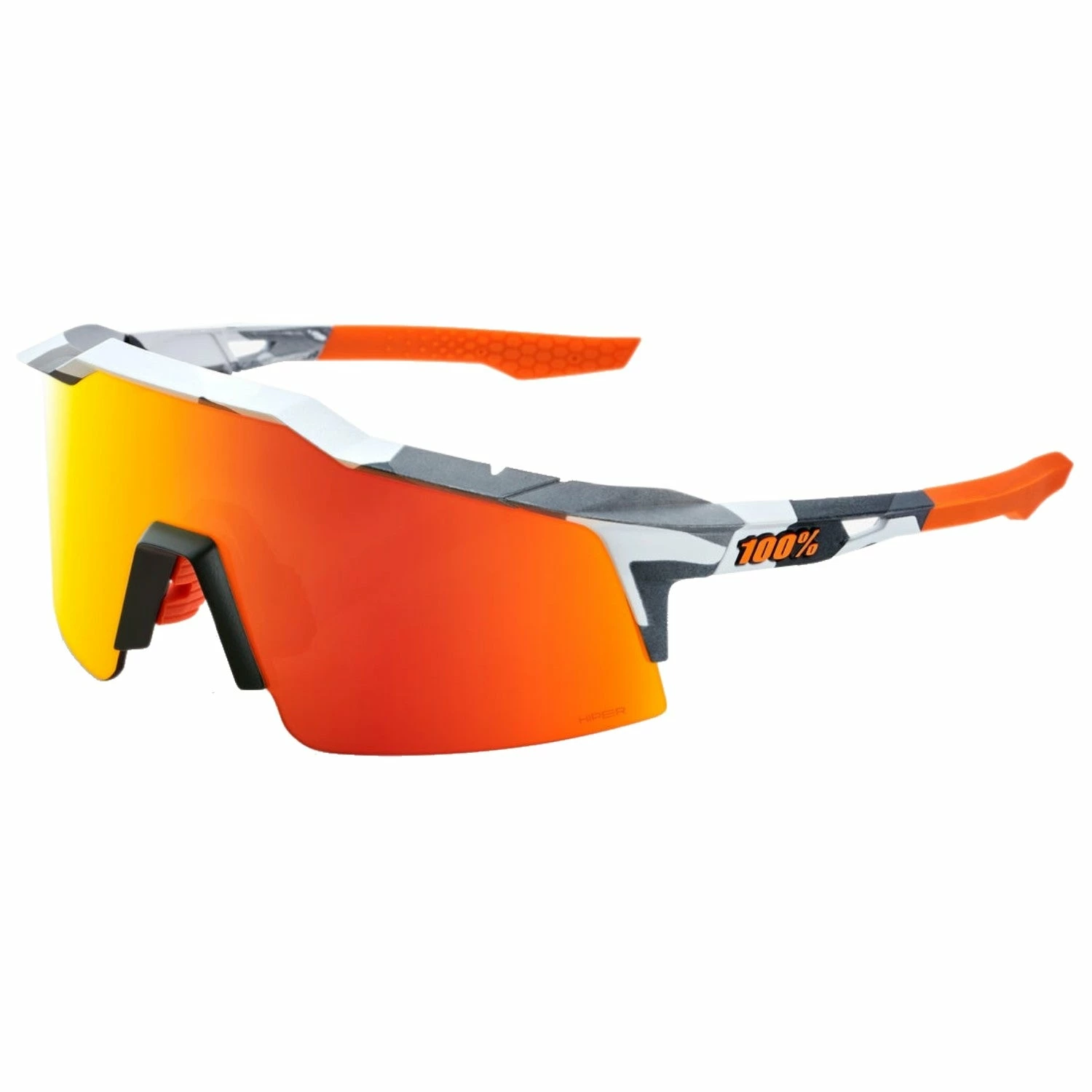 100% Speedcraft SL Performance Vented Baseball Sport Sunglasses (Soft Tact Grey Camo-HiPER Red Multilayer Mirror Lens) 1 100% Speedcraft SL Performance Vented Baseball Sport Sunglasses (Soft Tact Grey Camo-HiPER Red Multilayer Mirror Lens)