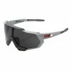 100% Speedtrap Xtreme Sports Performance Sunglasses W Interchangeable Lenses, Soft Tact Stone Grey - Stone Lens